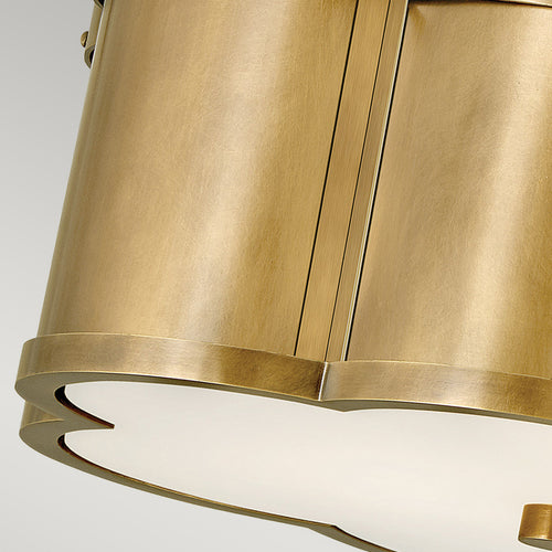 Elstead Hinkley Chance Cilindrische Plafondlamp Heritage Messing