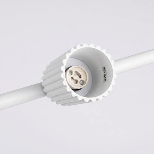Sollux Lighting Kroonluchter KARBON 4 wit - 122x6,5x212cm