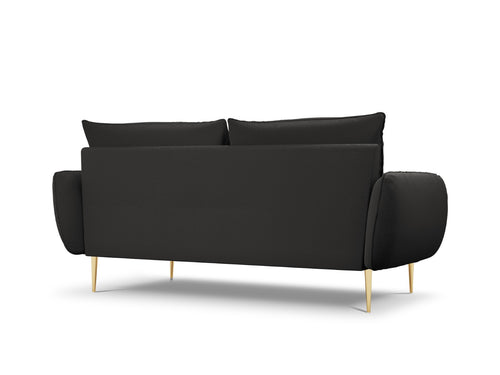 Cosmopolitan Design Bank Vienna 3-zits, boucle, zwart - 92x200x95cm