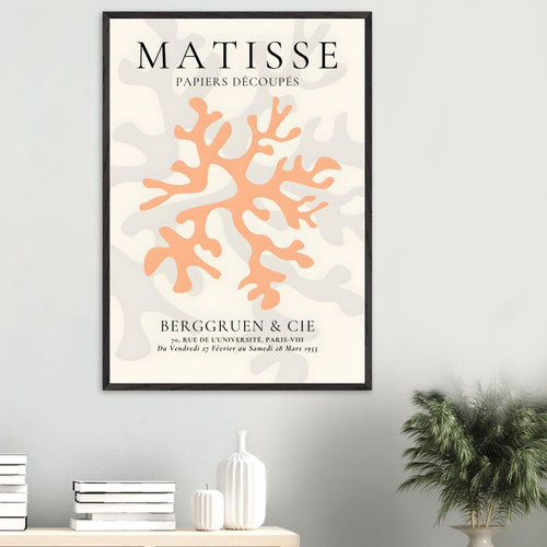 Artfulprints Poster Matisse – Orange coral   - A4 21x29.7 cm - Oranje