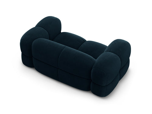 Cosmopolitan Design Bank Loretto 2-zits, flueel diepe olie - 100x180x68cm