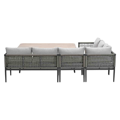 Hoekbank - lounge-diningset Teramon - taupe - Garden Impressions - vtwonen shop