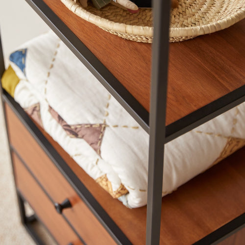 Tikamoon Kinderstellingkast van massief acacia en metaal - Naturel - vtwonen shop