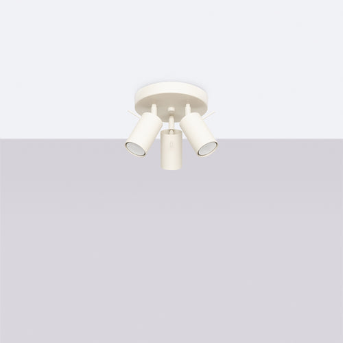 Sollux Lighting Plafondlamp RING 3P beige - 19,5x19,5x18,5cm