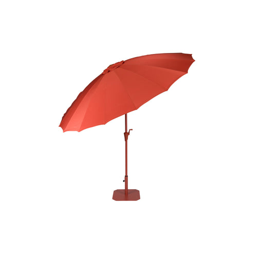 Zuiver Sunshine Parasol Set inclusief Parasolhoes en Parasolvoet Marsala Rood - vtwonen shop