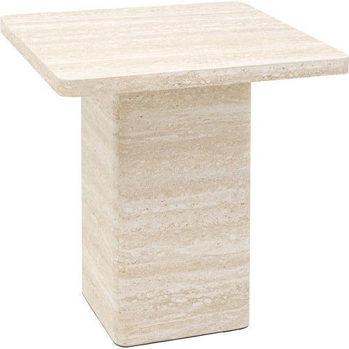 Kare Design Bijzettafel Travertino 50x50cm