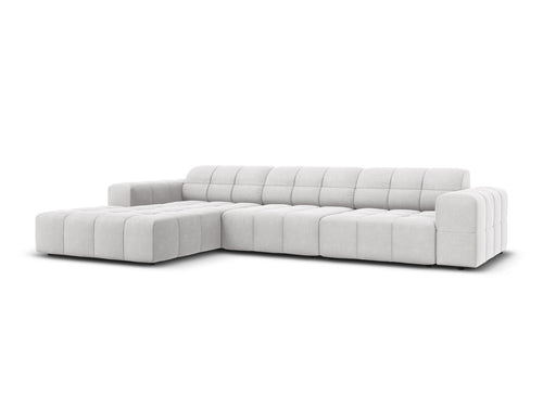 Cosmopolitan Design linker hoekbank Chicago 4-zits, flueel geld - 167x294x78cm