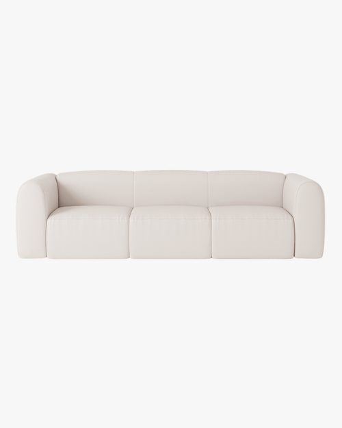 noo.ma Flom 3-zits slaapbank - Cloud Beige, inklapbaar tot 140x200 cm