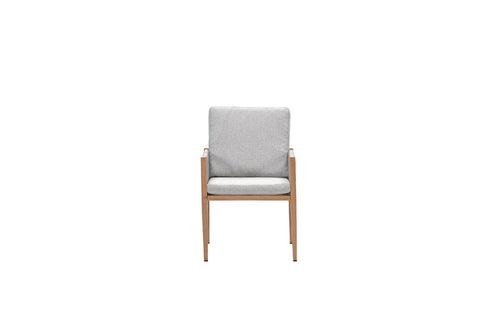 Sardinia dining fauteuil - light teaklook - TPU rope sand -  dark sand - vtwonen shop