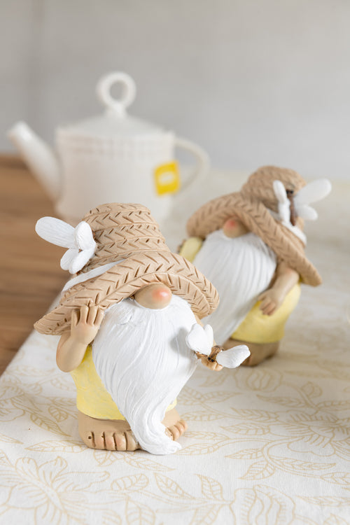 J-Line figuur Kabouter Hart Vlinder - polyresin - mix - medium - 2 stuks - vtwonen shop