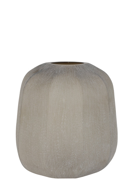 Light & Living vaas PACENGO - Ø33x32cm - bruin