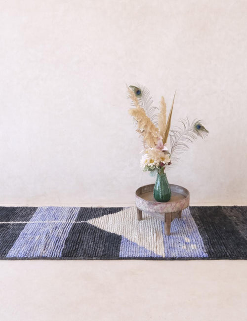 AFK Living vloerkleed Berber - handgemaakt - Wol - 80 x 240 cm