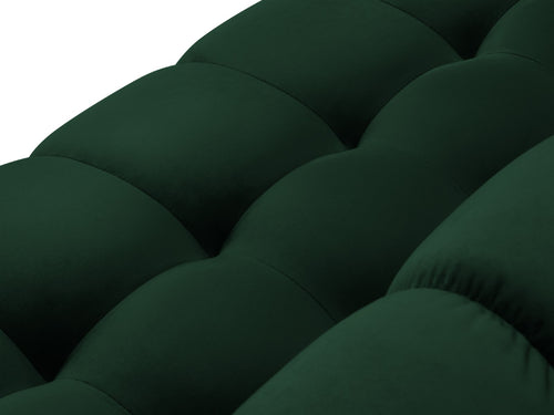 Cosmopolitan Design Symmetrische hoekbank Bali 6-zits, flueel, flessengroen - 256x256x75cm
