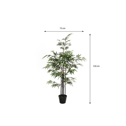 Mica Decorations Bamboe Kunstplant - H120 x Ø75 cm - Groen