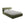 LaMiaSofa Bed met opbergruimte Roma - velours - taupe - 160x228x82
