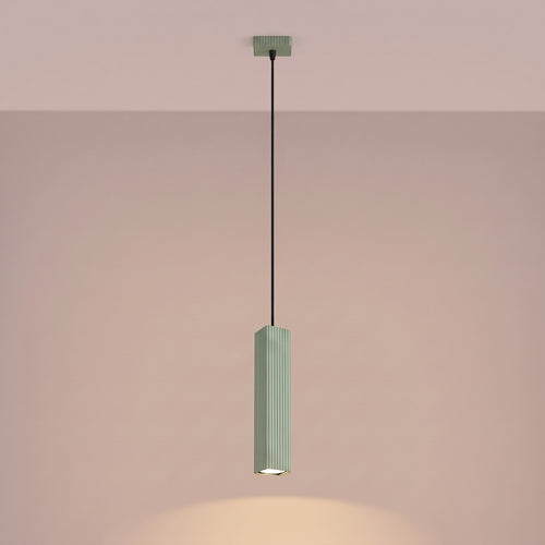 Sollux Lighting Hanglamp RAYO 1 saliegroen - 8x8x118cm