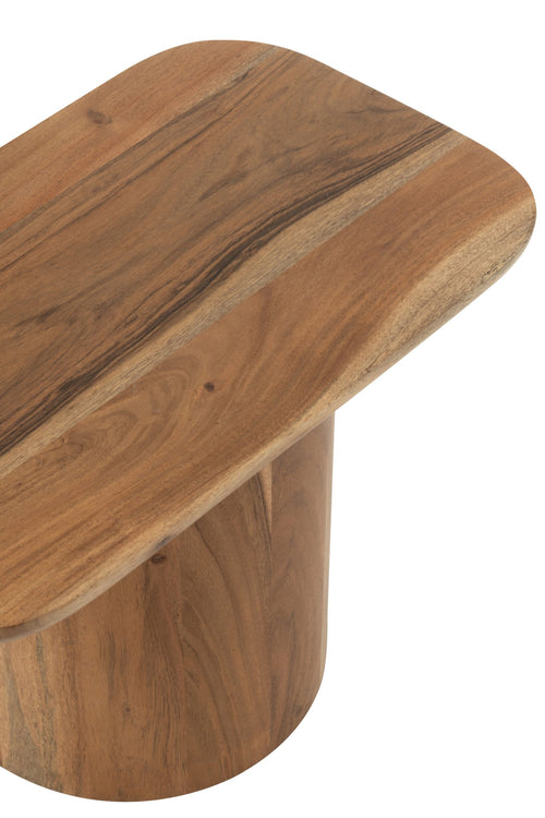 J-Line bijzettafel Acacia - hout - naturel - set van 2