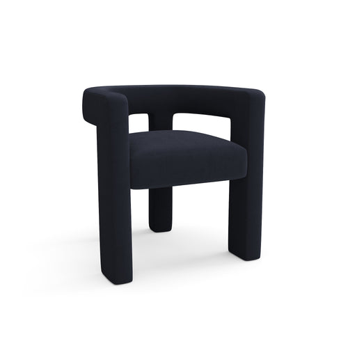 Sia Home - Stoelen ALYA - Zacht fluweel - Middernachtblauw - 66cm - vtwonen shop