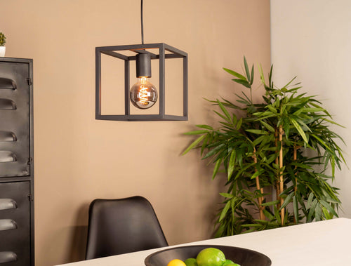 EGLO hanglamp Eldrick - e27(excl.) - 1 lichts - 20cm - metaal - zwart