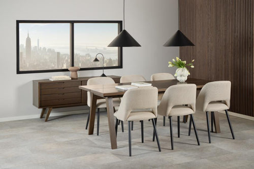 Rebellenclub Eetkamertafel Mala - 200 x 95 cm - Donker Eiken - vtwonen shop