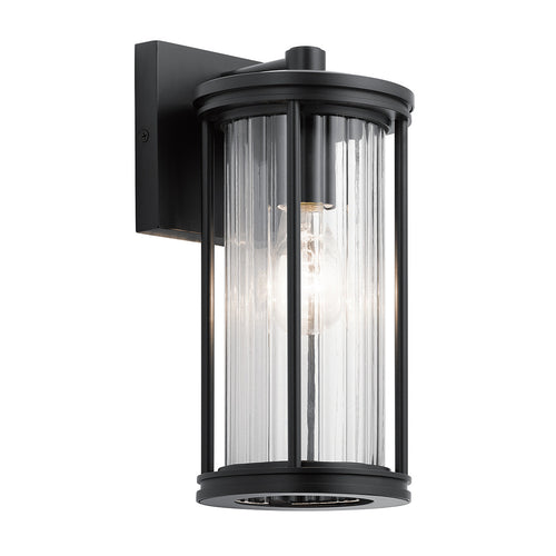 Elstead Kichler Barras Outdoor Wandlantaarn Zwart, IP44