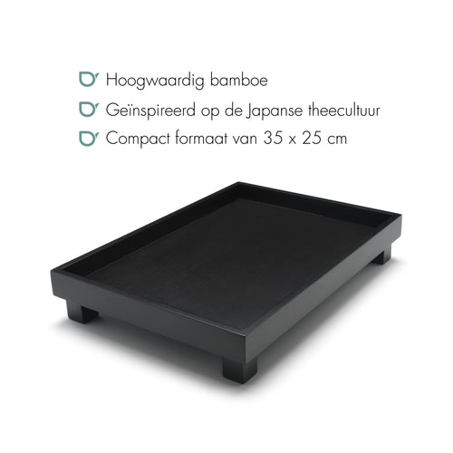 Bredemeijer -  Dienblad Izumi rechthoekig zwart - vtwonen shop