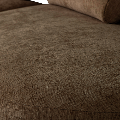 WOOOD half ronde bank 4-zits Batavier - Polyester - Velvet Bruin - 74x254x122 - vtwonen shop