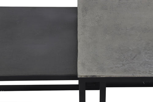 Light & Living salontafel KUMALU - 120x60x45cm - zilver - Set van 3 - vtwonen shop