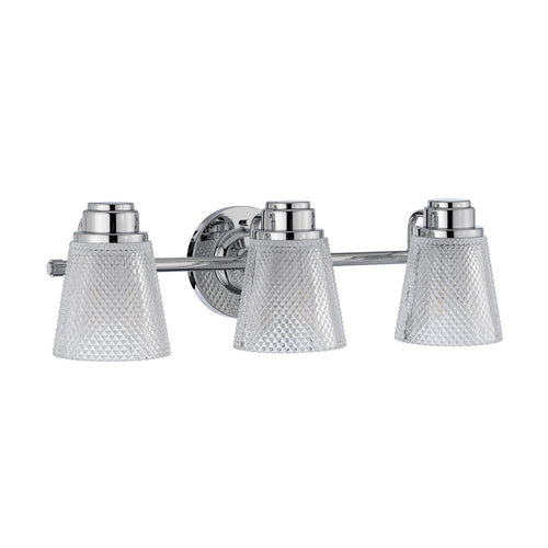 Hudson 3-lichts wandlamp gepolijst chroom IP44