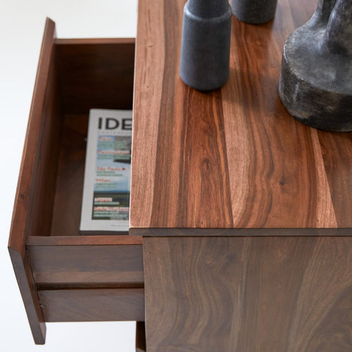 Tikamoon Dressoir van massief palissander 100 cm - Bruin - vtwonen shop