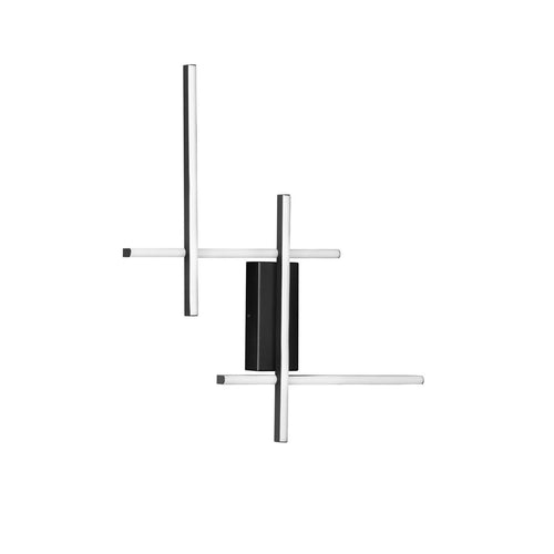 Nova Luce APECHO Geïntegreerde LED-wandlamp Sandy Black Triac dimbare LED 28W 1055lm 3200K