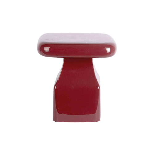 Leitmotiv bijzettafel Cadiz - rood - 40x40x40cm