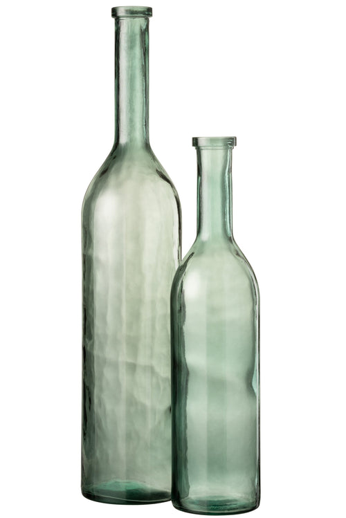 J-Line vaas Cancun - glas - groen - large - 101 cm hoog