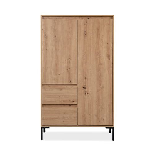 Calicosy - Hoge Buffetkast 2 Deuren Plock - 40x81x139 cm