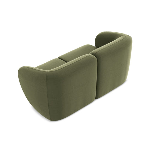 LaMiaSofa Tweezits modulaire bank Cervo - velours - olijf - 174x94x75