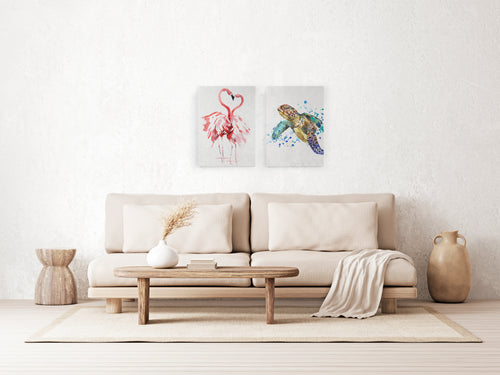 Canvas 60x40 Afdruk Schildpad - vtwonen shop