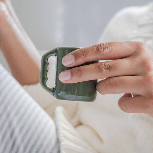 Return to Sender Espresso kopjes - Groen - Set van 2 - vtwonen shop