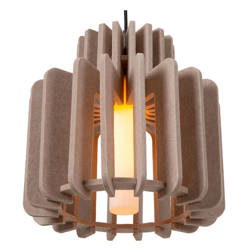 Lucide hanglamp ROLLO - 1xE27 - Taupe - vtwonen shop