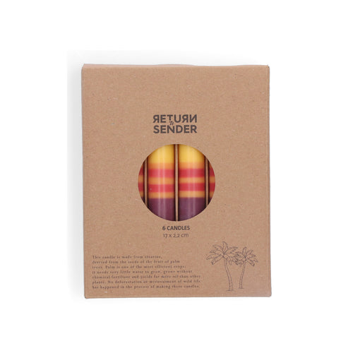 Return to Sender Dinerkaarsen 17 cm Spice - Set van 6 - vtwonen shop