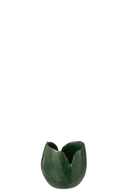J-Line vaas Thibault - keramiek - groen - small