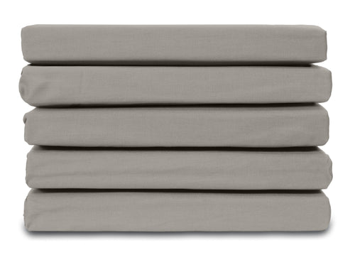Ten Cate topper hoeslaken - 100% katoensatijn - 140x200 -  grijs