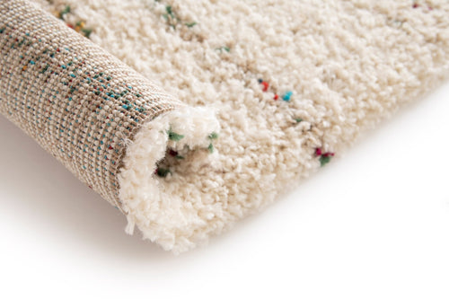 AFK Living vloerkleed  Bloom - shaggy - beige - 80 x 150 cm