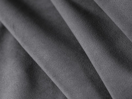 Cosmopolitan Design Poef Nolio flueel donkergrijs - 75x75x36cm