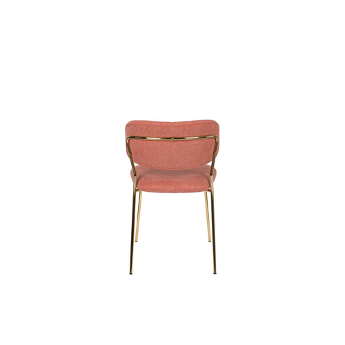 Housecraft Living Jolien Eetkamerstoelen Goud/ Roze - Set van 2 - vtwonen shop