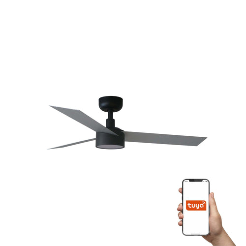 Faro Cruiser Cruiser 106cm Smart LED Plafondventilator Mat Zwart, Aluminium Bladen CCT