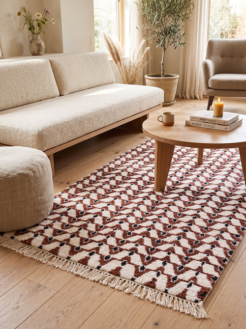 AFK Living vloerkleed Berber - handgemaakt - Wol - 80 x 240 cm