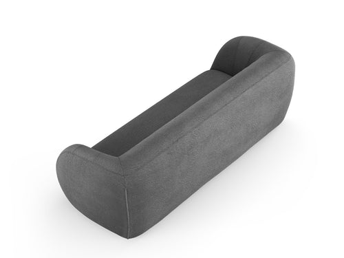 Cosmopolitan Design Bank Essen 3-zits, boucle, donkergrijs - 95x230x86cm