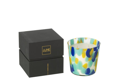 J-Line geurkaars Noa - blauw/geel - small - 50U