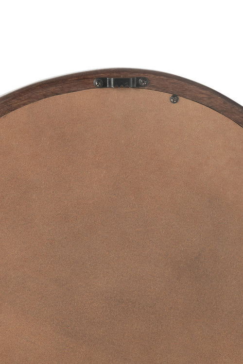 J-Line spiegel Whisp - hout - bruin - large - Ø 59 cm