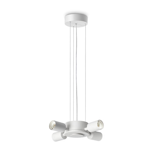 Ideal Lux SET UP Hanglamp met meerdere armen, wit, 4x E27 fitting
